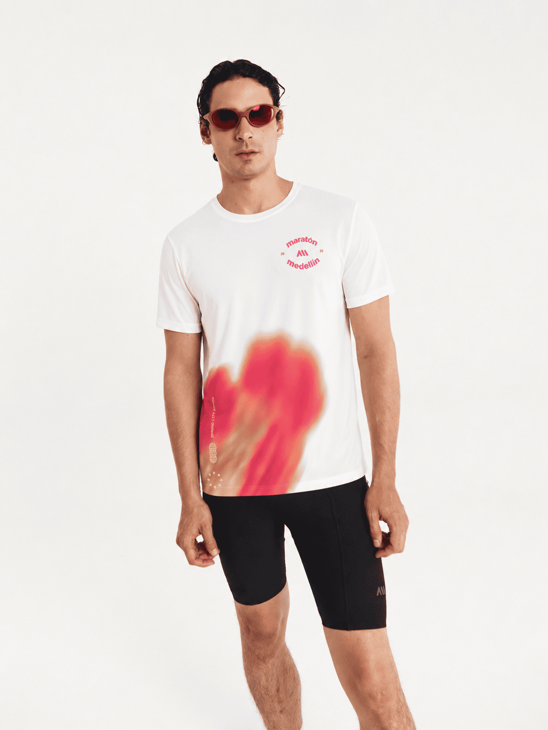 HYPER SPEED TEE HOMBRE BLANCA | MARATON MEDELLIN 2026
