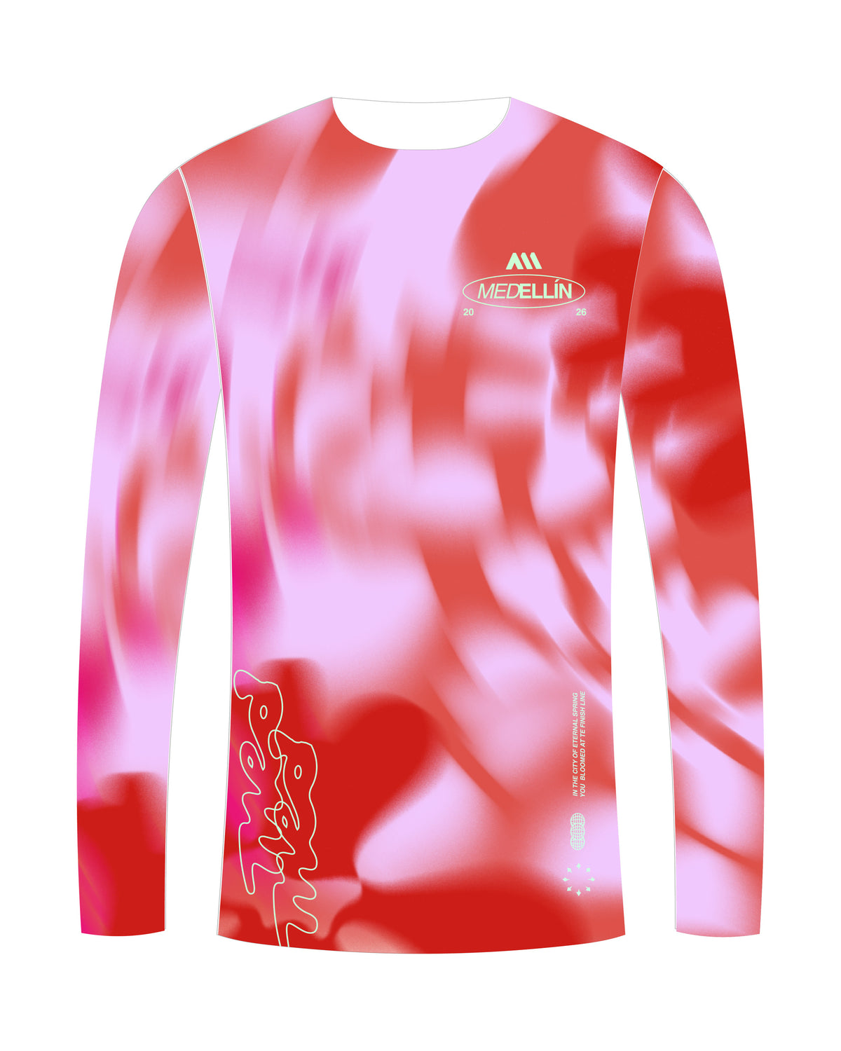 HYPER SPEED LONG TEE HOMBRE ROJO | MARATON MEDELLIN 2026