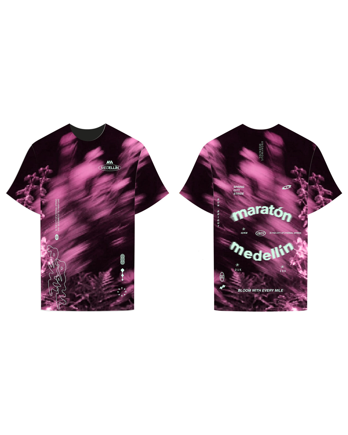 HYPER SPEED TEE MUJER NEGRA | MARATON MEDELLIN 2026