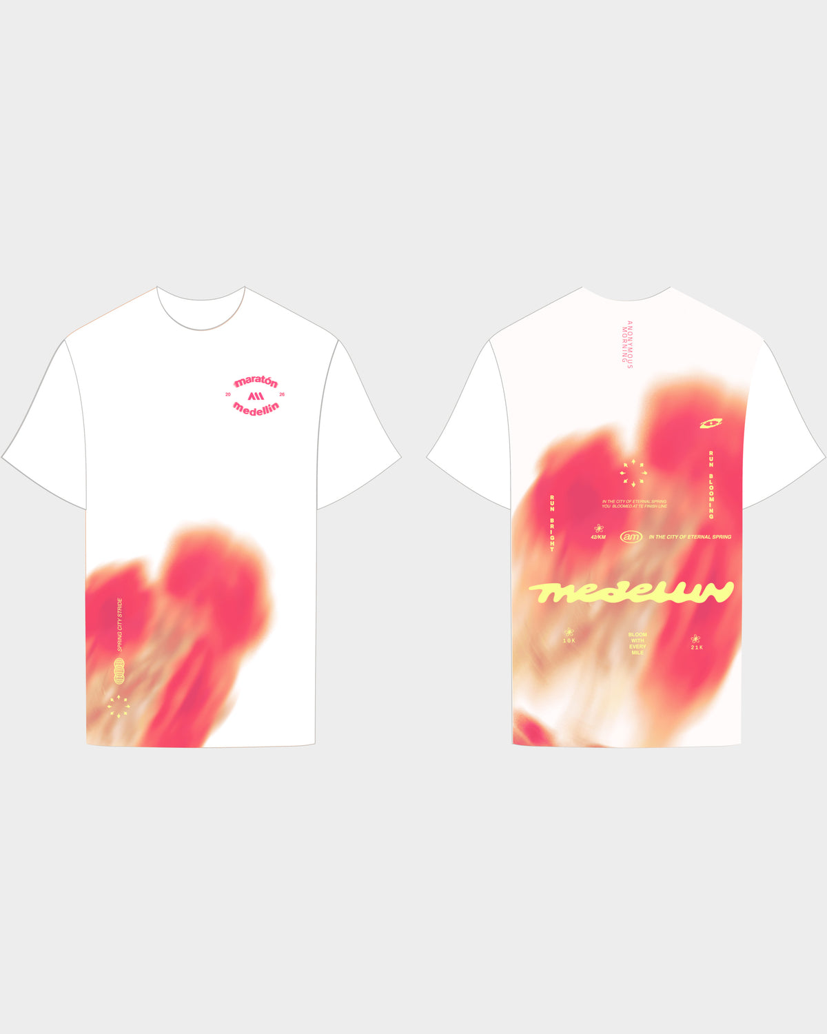 HYPER SPEED TEE MUJER BLANCA | MARATON MEDELLIN 2026