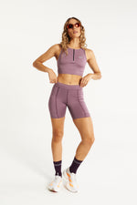 RACE ZIPPER CROP TOP GLOW