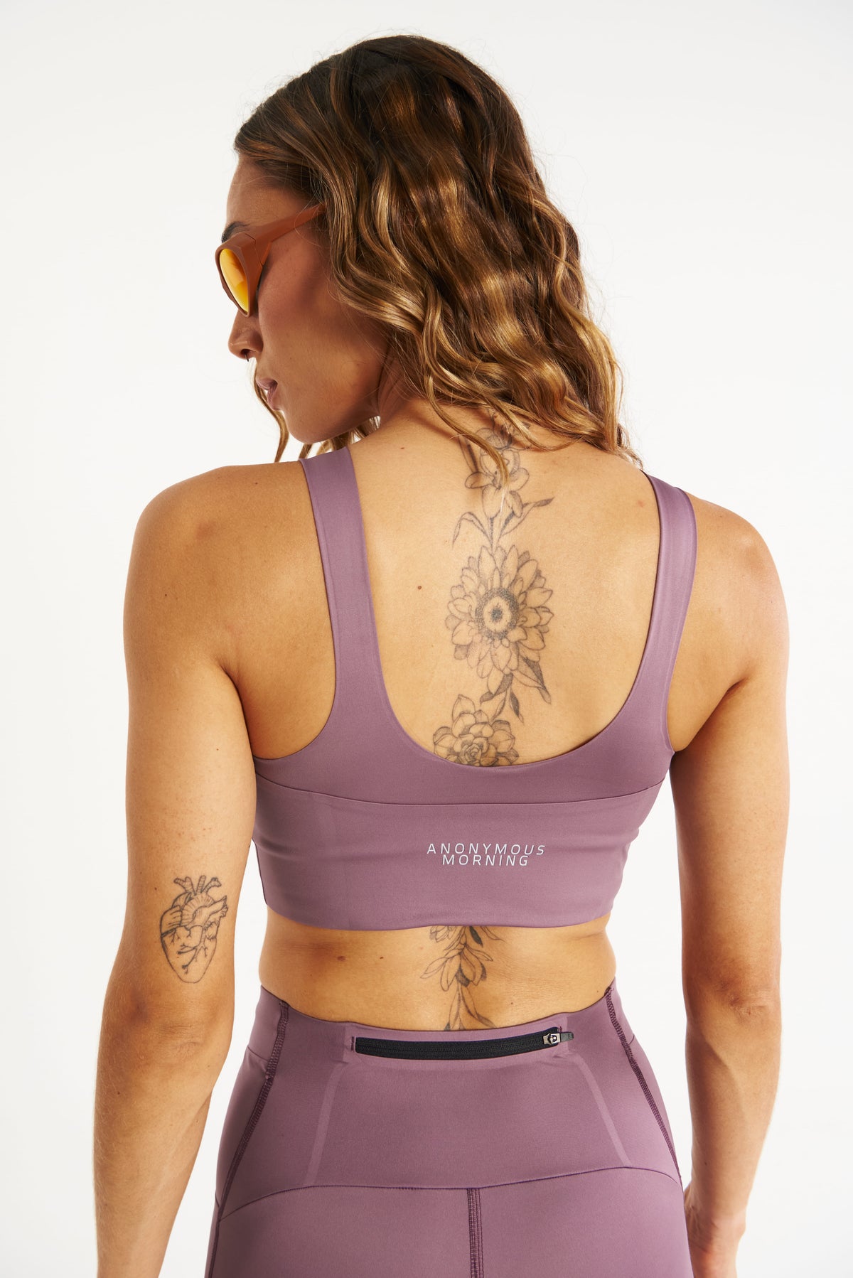 RACE ZIPPER CROP TOP GLOW