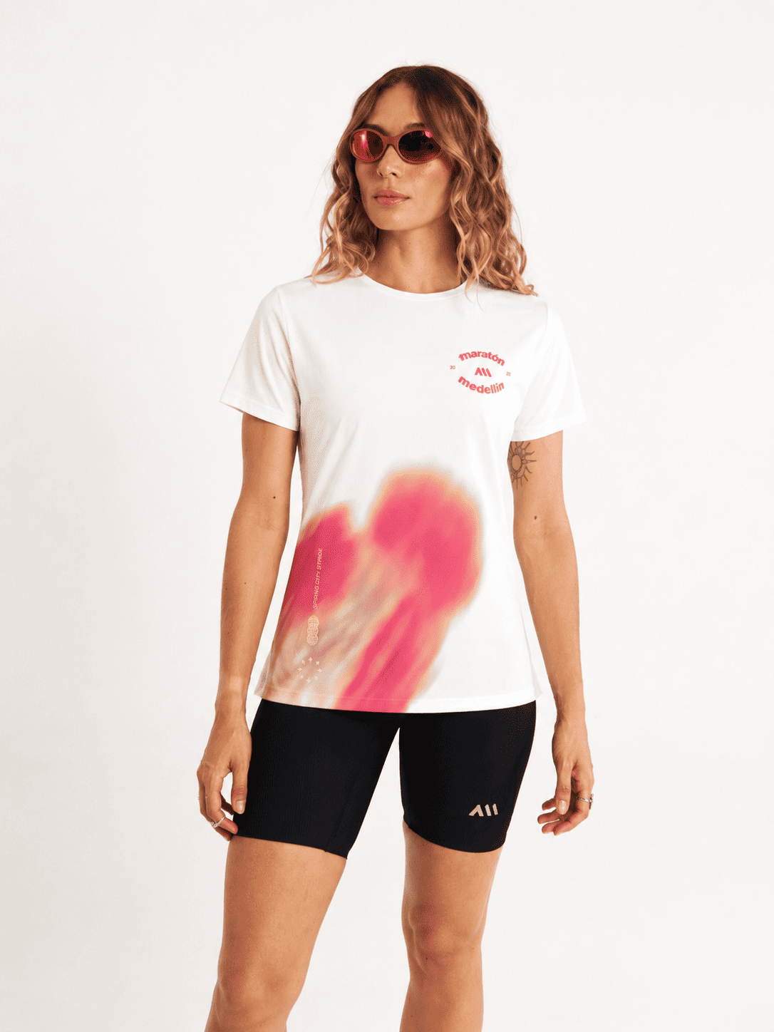 HYPER SPEED TEE MUJER BLANCA | MARATON MEDELLIN 2026
