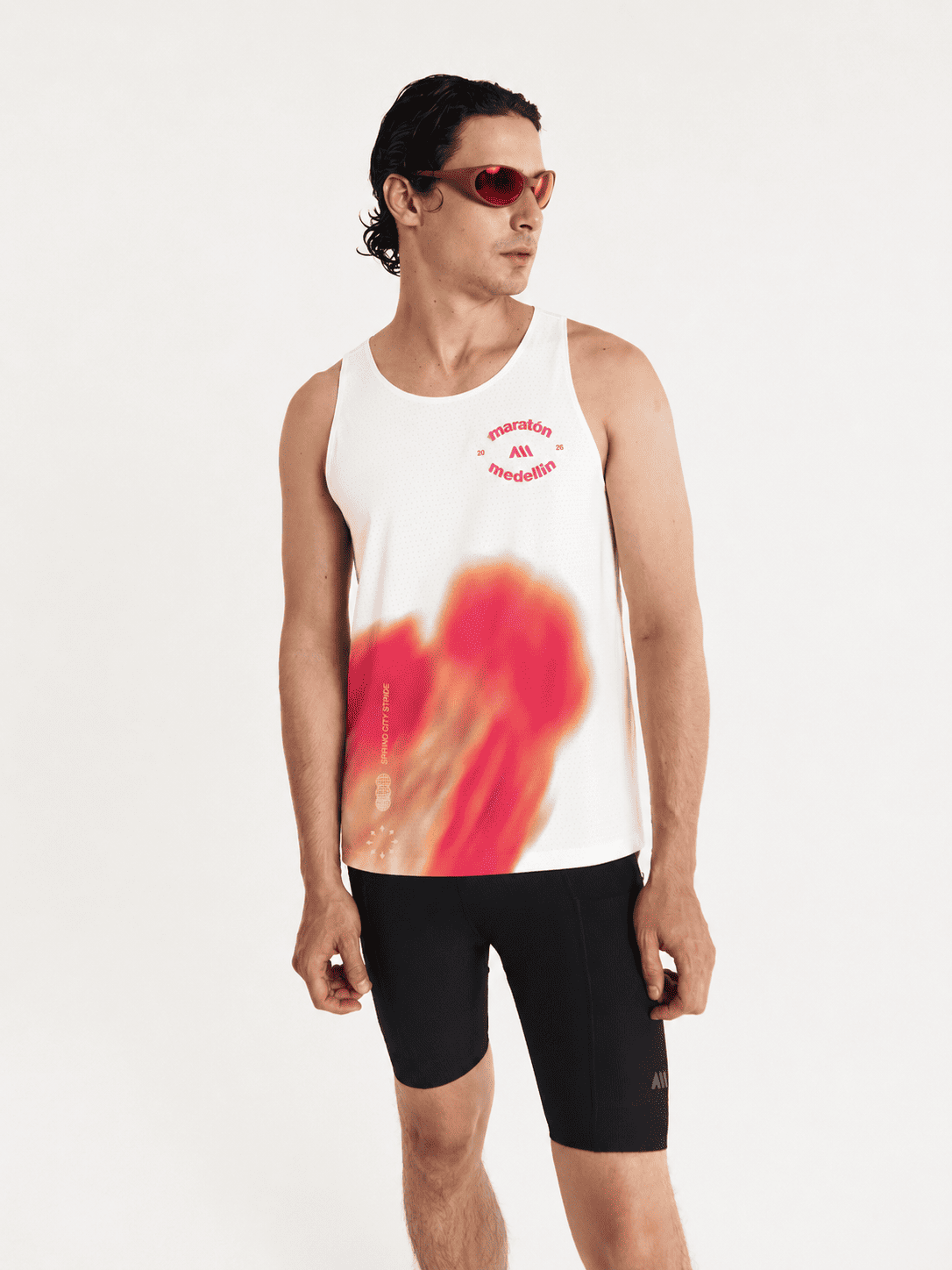 SPEED VEST HOMBRE BLANCA | MARATON MEDELLIN 2026