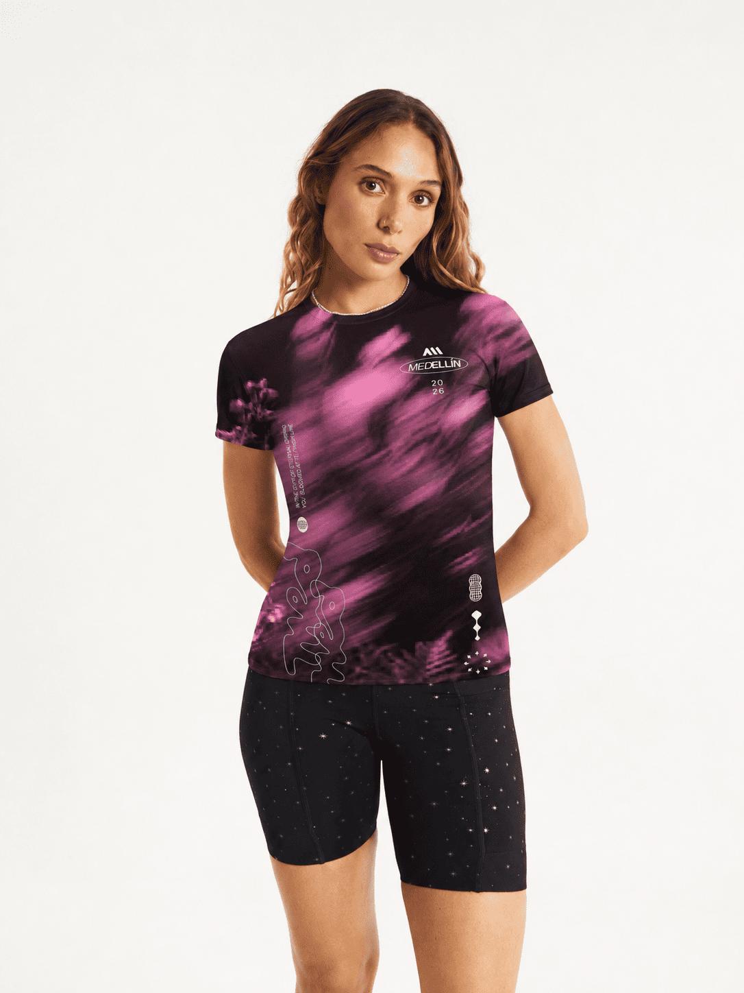 HYPER SPEED TEE MUJER NEGRA | MARATON MEDELLIN 2026