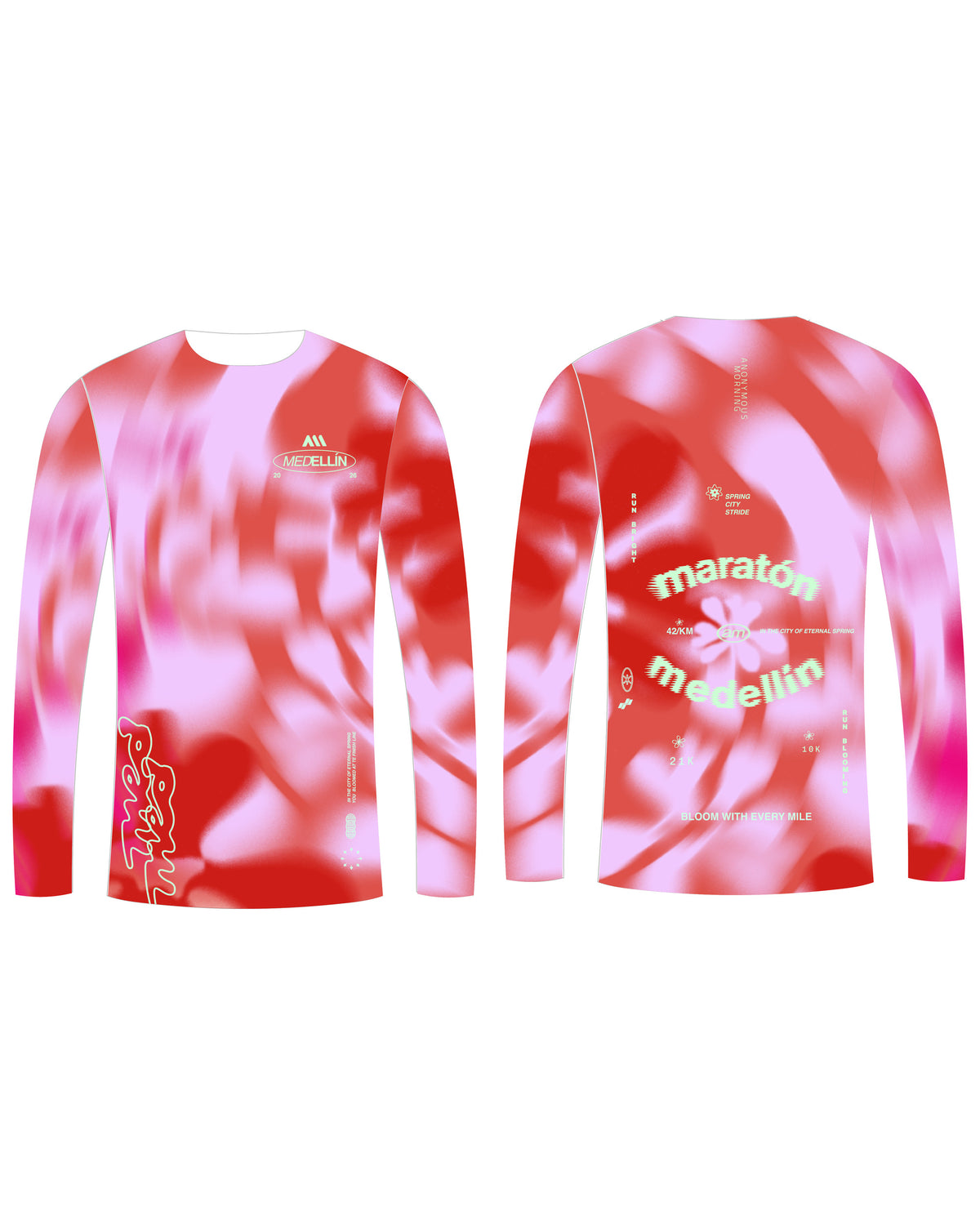 HYPER SPEED LONG TEE HOMBRE ROJO | MARATON MEDELLIN 2026