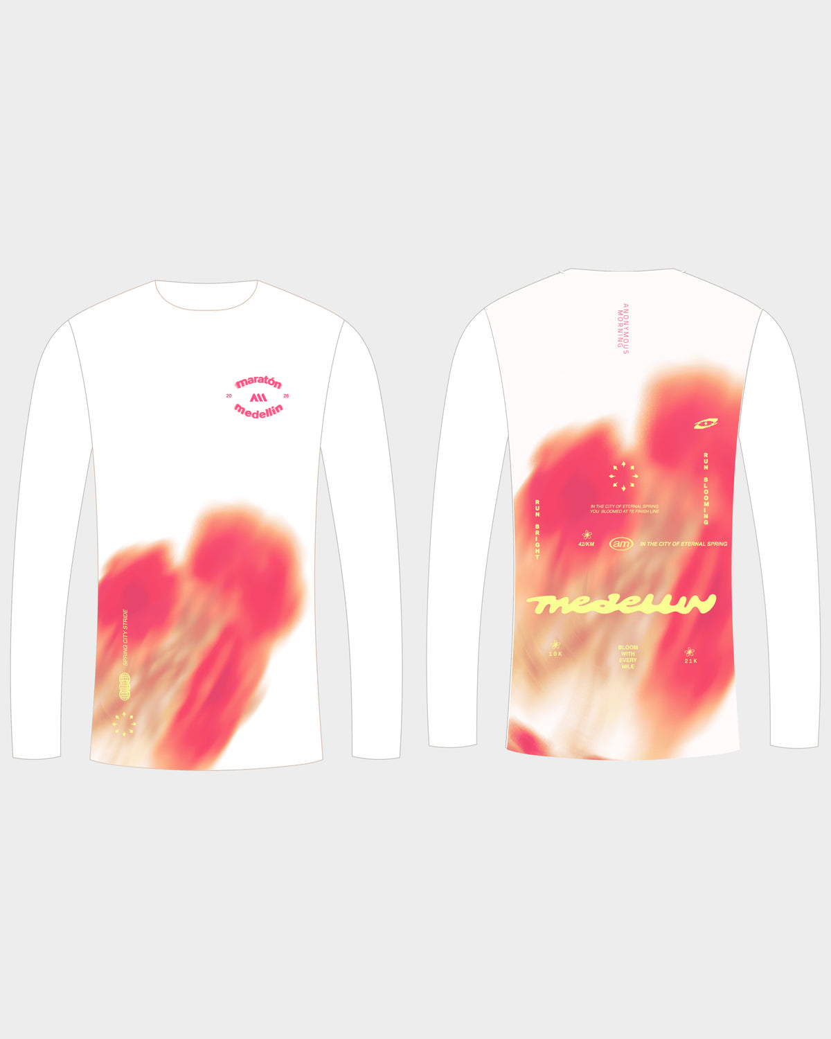 HYPER SPEED LONG TEE MUJER BLANCO | MARATON MEDELLIN 2026