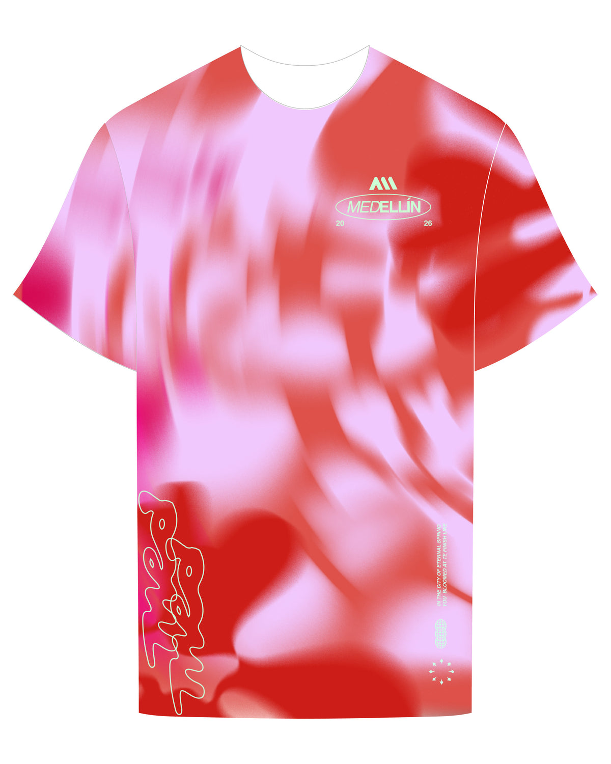 HYPER SPEED TEE MUJER ROJA | MARATON MEDELLIN 2026